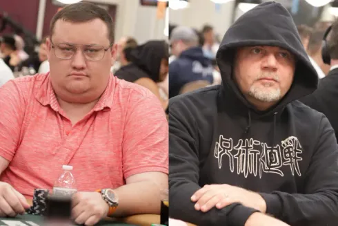 Marcos Exterkotter e Fred Dabus estão em busca do prêmio milionário no WPT Showdown Championship
