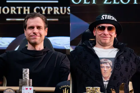 Os russos Viacheslav Buldygin e Anatoly Zlotnikov levaram os troféus da série (Foto: Triton Poker)
