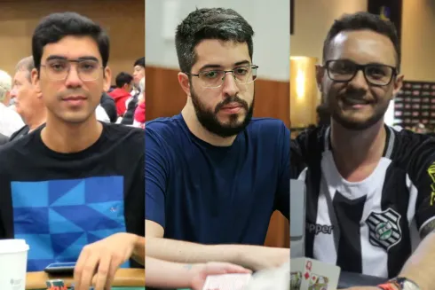 Pablo Brito, Eder Campana e Fellipe Drapichinski forraram no GGPoker
