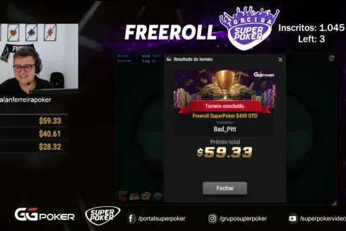 O Freeroll SuperPoker reuniu um belo field no GGPoker
