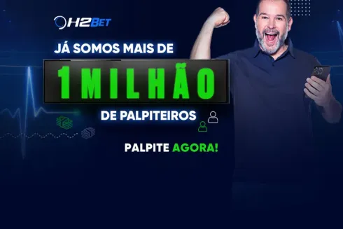 O H2Bet ja possui mais de 1 milhão de cadastrados
