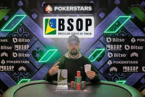 Ronaldo Diesel, campeão do NLH Turbo KO do BSOP Brasília
