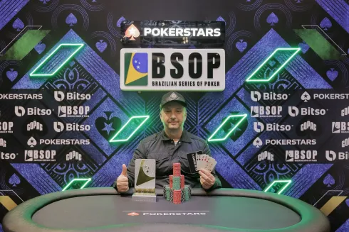 Marcelo Valadares, campeão do PL Omaha Dealers Choice do BSOP Brasília
