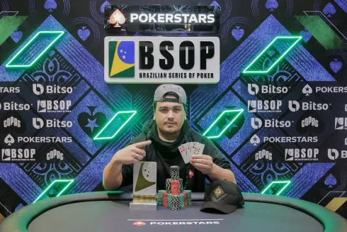 Johnatan Oliveira, campeão do PL Omaha do BSOP Brasília
