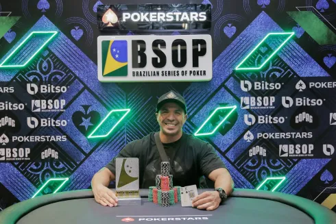 Anderson Paiva, campeão do Deepstack Turbo do BSOP Brasília
