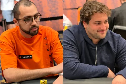 Rafael Moraes e João Simão estão engatados no High Roller da WSOP
