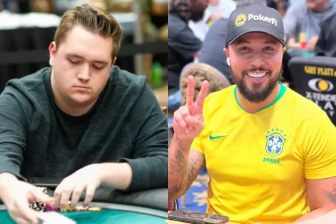 Ian Matakis (foto: Tomas Stacha/PokerNews) puxa a fila, e Rafael Reis é o melhor brasileiro
