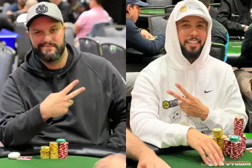 Breno Campelo e Rafael Reis disputaram um pote na WSOP
