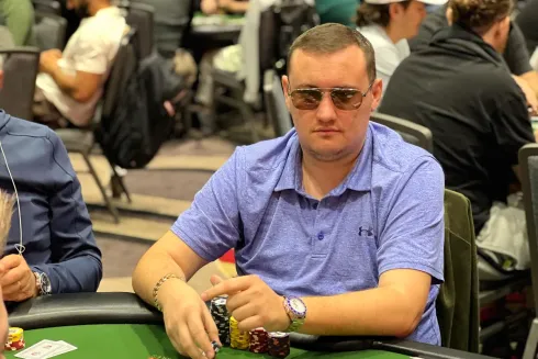 Marcos Exterkotter avançou com o 66º maior stack do Dia 1A do Monster Stack da WSOP
