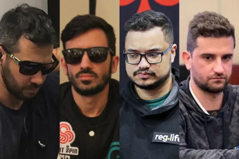 Amós Jr., Dauro Palazzo, Kim de Sousa e Danilo Vieira premiaram no satélite do BSOP Winter Millions
