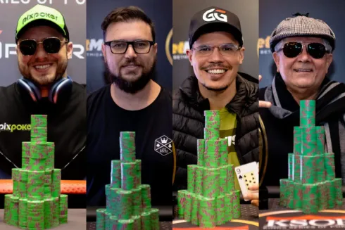 Ramon Pessoa, Luís Filipe Andrade, Cauê Martins e João Xingo cravaram torneios no KSOP GGPoker Iguazú
