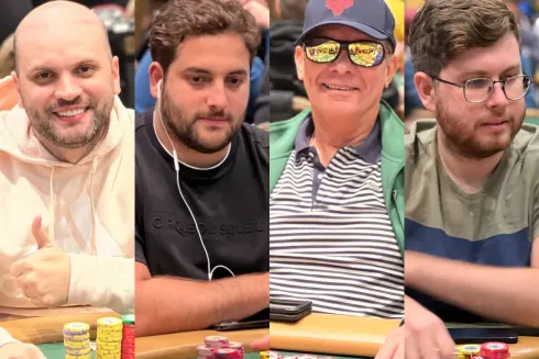 O pelotão verde e amarelo engatou nas três disputas diferentes da WSOP
