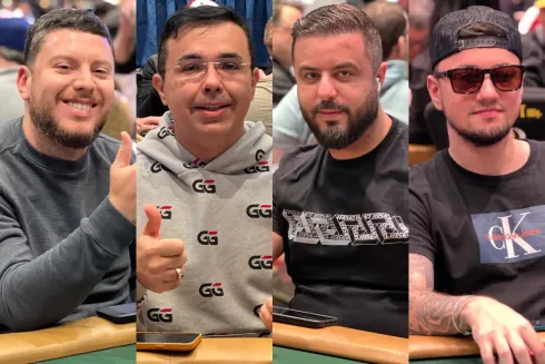 Felipe Phil, José Carlos Barbosa, Rafael Mota e Renan Aziz foram registrados na WSOP
