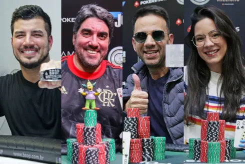 Medeiros, Martins, Dutra e Vidal comemoraram títulos valiosos no último BSOP Winter Millions
