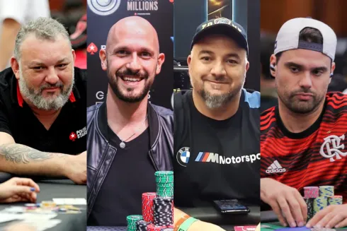 Alexandre Jeronimo, Danilo Chen, Eduardo Pereira e Pedro de Thuin garantiram vagas no BSOP Winter Millions
