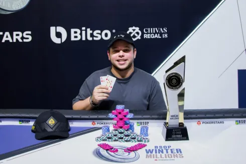 Paulo Pinto – Campeão 2-Day High Roller – BSOP Winter Millions
