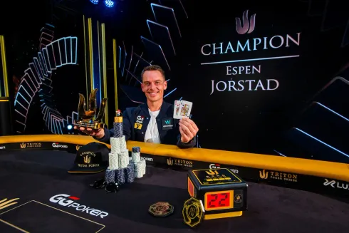 Espen Jorstad, campeão do Evento #3 da Triton Londres (Foto: Triton Poker)
