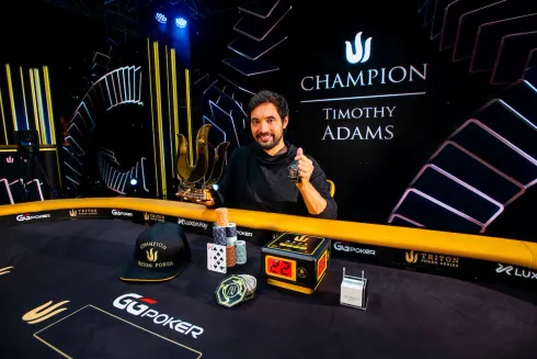 Timothy Adams, campeão do Main Event da Triton Londres (Foto: Triton Poker)
