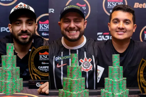 Gerardo Jancovich, Ramon Pessoa e Peterson Machado cravaram no KSOP GGPoker Premium
