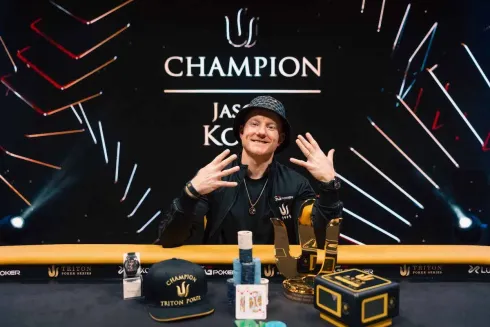 Jason Koon conquistou seu nono título no circuito (Foto: Triton Poker)
