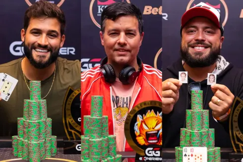 Allan Justino, Maximiliano Essayau e Ivan Nogueira levaram os troféus no KSOP GGPoker Premium
