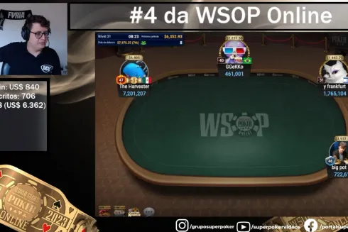 [AO VIVO] Mesa Final do Evento #4 da WSOP Online