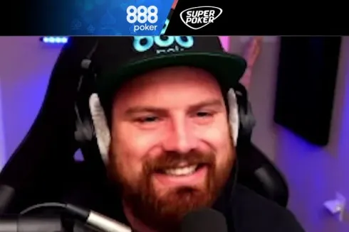 Eklo foi só sorrisos no Blast-Off (Foto: Reprodução/YouTube 888poker)
