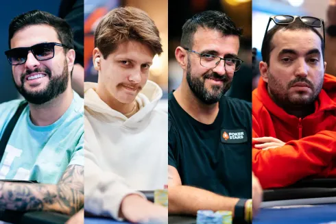 Pedro Paulo, Gustavo Dias, André Akkari e João Sydens puxam a fila de brazucas no Main Event do EPT Barcelona
