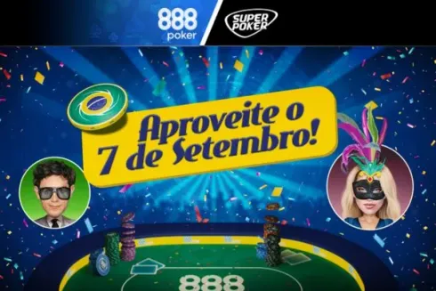 O 7 de setembro será animado no 888poker
