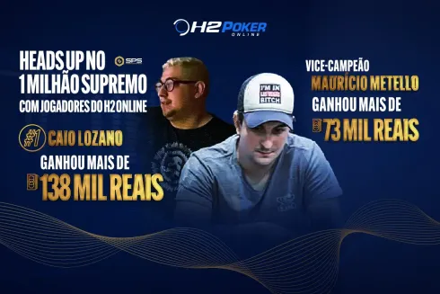 Caio Lozano e Maurício Metello representaram o H2 Online na SPS
