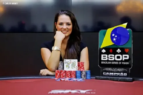 Igianne Bertoldi, campeã do Main Event do BSOP Foz 2014
