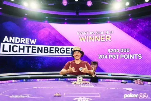 Andrew Lichtenberger derrotou Brian Kim no heads-up (Foto: PokerGO)
