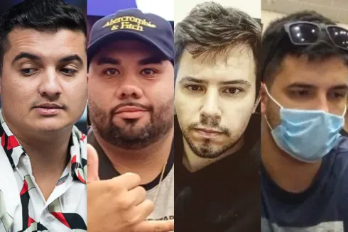 Peterson Machado, Kaio Camargo, Emanuel Maluf e Carlos Madeira economizaram no buy-in do BSOP Millions
