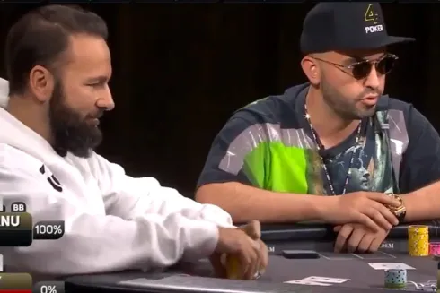 Daniel Negreanu alavancou seu stack rumo ao título (Foto: Reprodução/Twitter @PokerGO)
