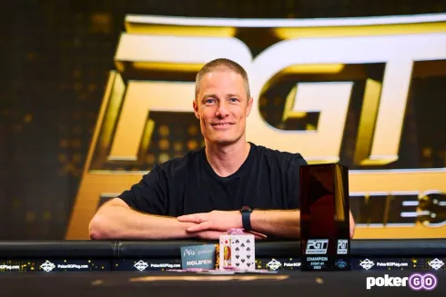 David Funkhouser conquistou o segundo maior resultado no circuito live (Foto: PokerGO)
