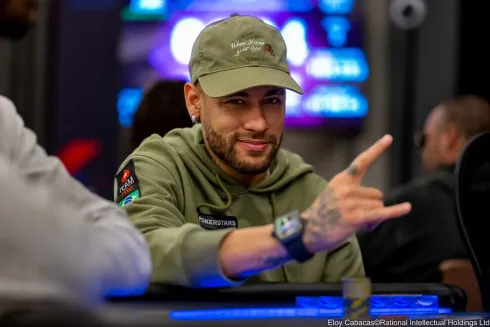 Neymar fez bonito neste domingo (8) no PokerStars
