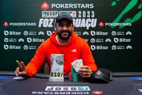 Aprigio Brito – Campeão do Win The Button Turbo KO do BSOP Foz do Iguaçu
