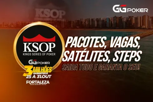 Pacotes e vagas seguem disponíveis para o KSOP GGPoker Fortaleza
