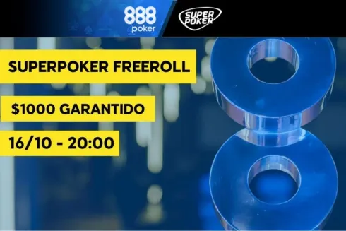 O freeroll SuperPoker no 888poke é uma oportunidade imperdível
