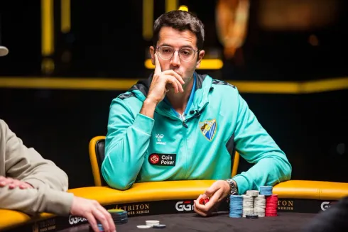 Juan Pardo levou uma bad beat que vai machucar por algum tempo (foto: Triton Poker)
