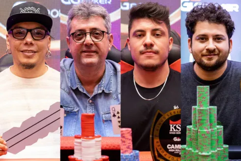 Sebastian Fonseca, Silvio Weyne, Keven Augusto e Bruno Porto foram campeões no KSOP GGPoker Fortaleza
