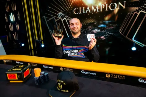 Ognyan Dimov levou o primeiro título da Bulgária nesta edição da série (Foto: Triton Poker)
