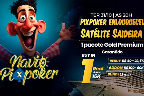 Satélite Saideira vai agitar o PixPoker nesta terça (31)
