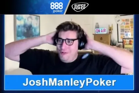 Josh Manley sofreu no Homegame Tuesdays (Foto: Reprodução/YouTube 888poker)
