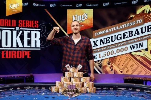 Max Neugebauer, campeão do Main Event da WSOP Europa
