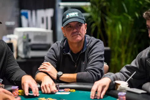 Luciano Nardi avançou com o quarto maior stack (foto: WPT)
