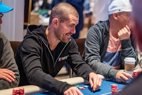 Gus Hansen se divertiu no Meet-Up Game do WPT (foto: WPT)
