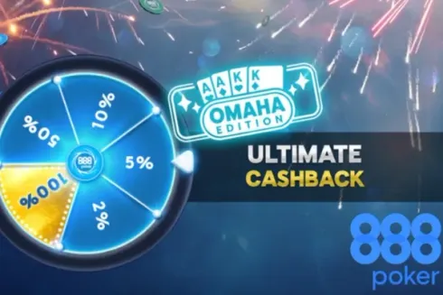 O Ultimate Cashback está disponível nas mesas de cash game de Omaha
