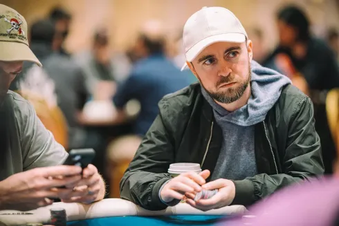 Patrick Leonard está gostando da experiência no WPT World Championship
