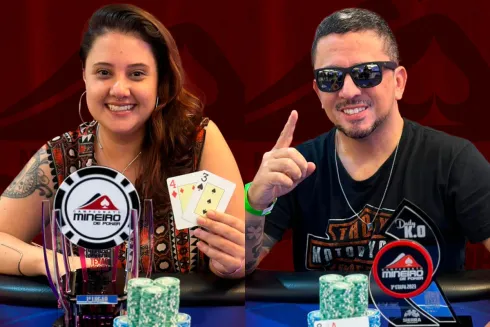 Letícia Duarte e Eduardo de Freitas conquistaram títulos no primeiro dia de CMP (Fotos: Sierra Poker)
